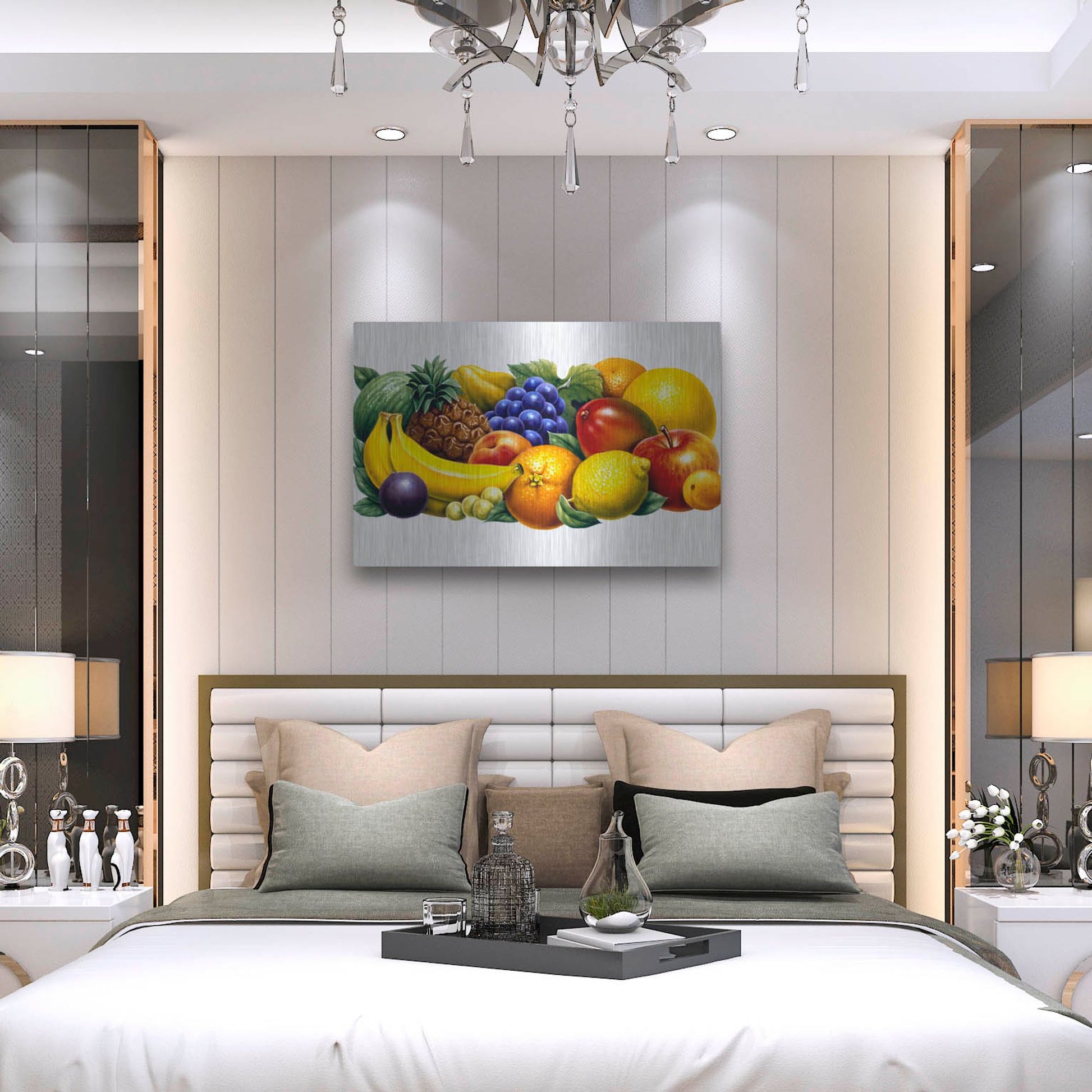 Luxe Metal Art 'Fruit' by Harro Maass, Metal Wall Art,36x24