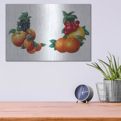 Luxe Metal Art 'Fruit 3' by Harro Maass, Metal Wall Art,16x12