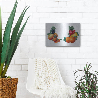 Luxe Metal Art 'Fruit 3' by Harro Maass, Metal Wall Art,16x12