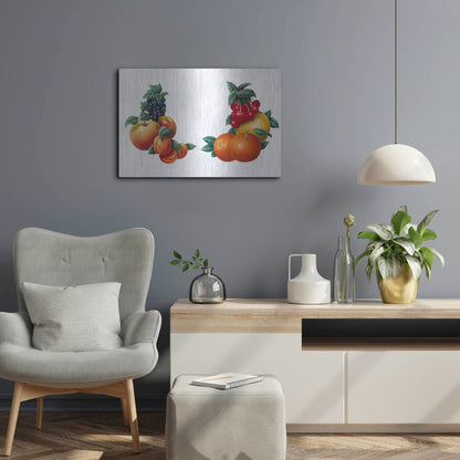 Luxe Metal Art 'Fruit 3' by Harro Maass, Metal Wall Art,24x16