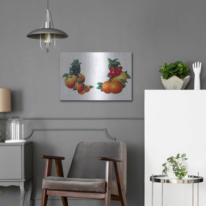 Luxe Metal Art 'Fruit 3' by Harro Maass, Metal Wall Art,24x16