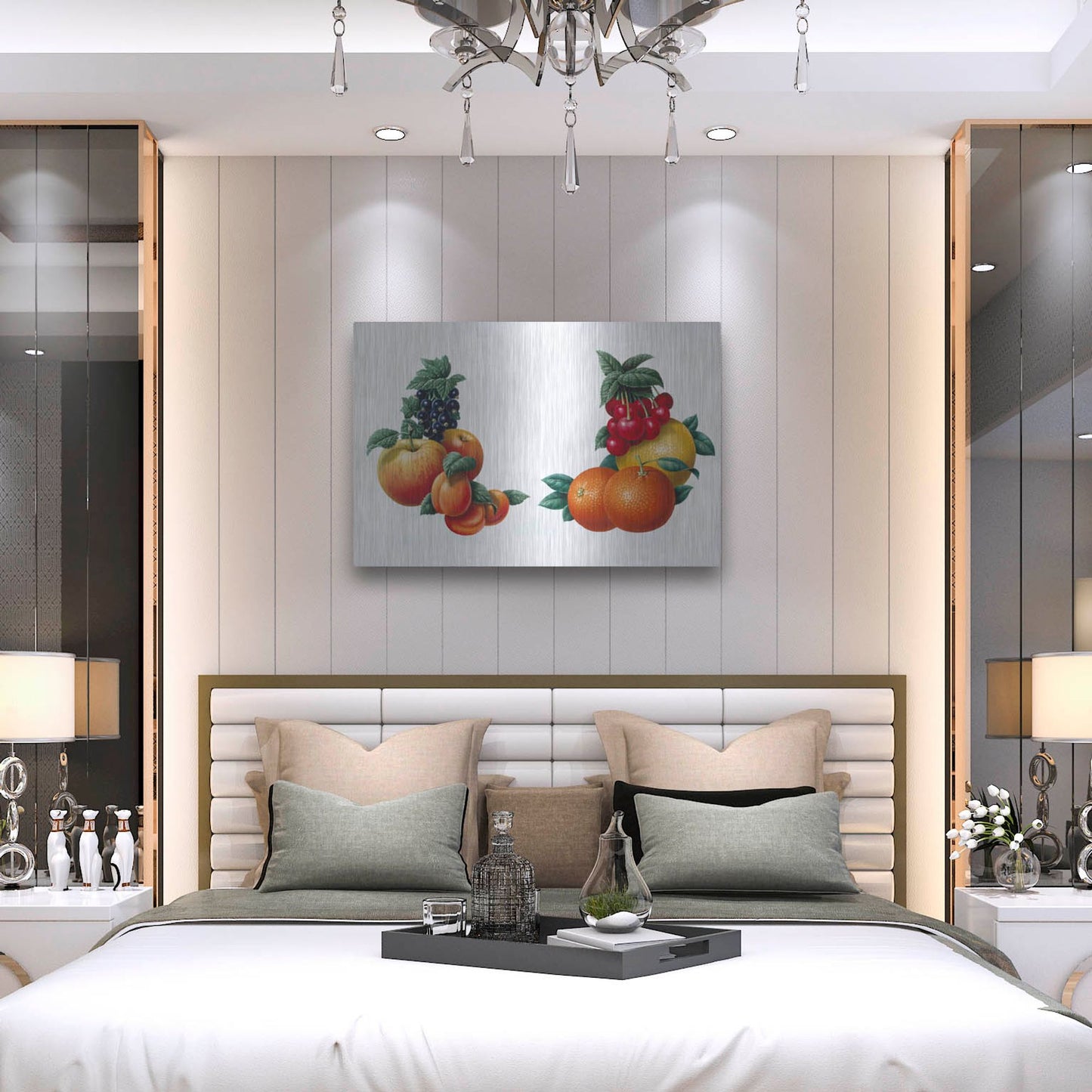 Luxe Metal Art 'Fruit 3' by Harro Maass, Metal Wall Art,36x24