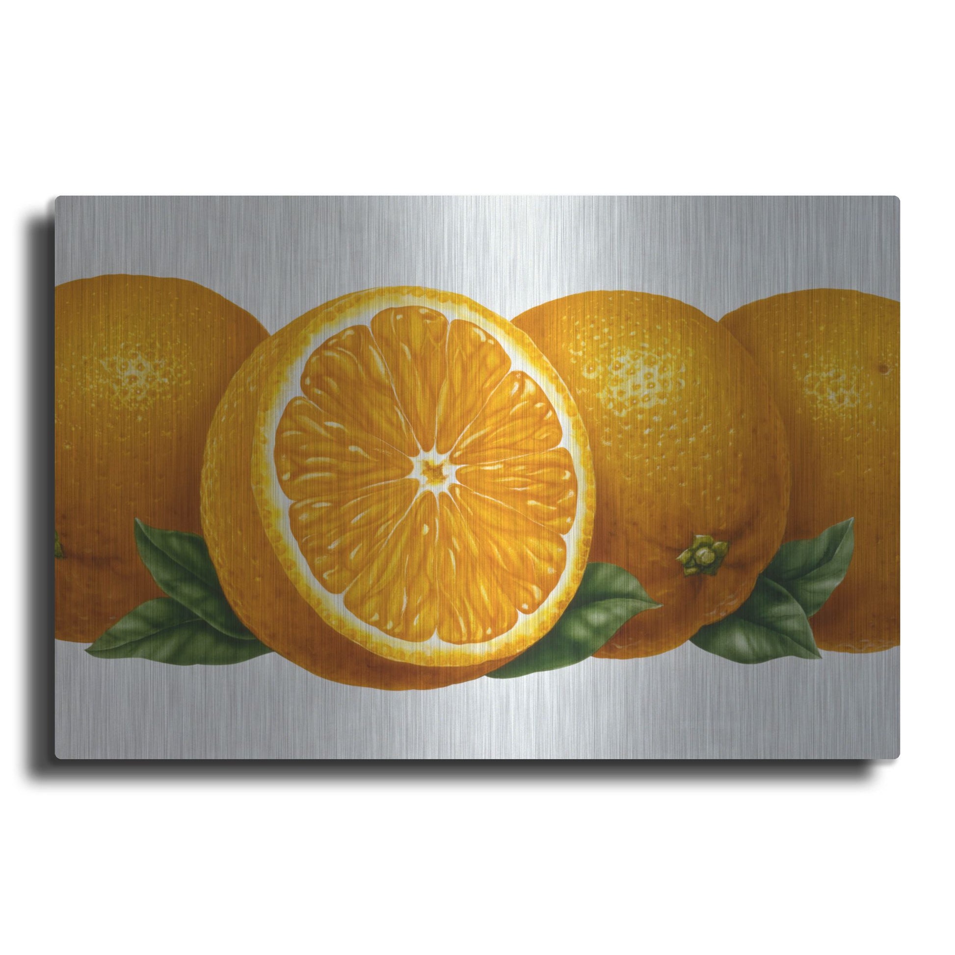 Luxe Metal Art 'Oranges' by Harro Maass, Metal Wall Art
