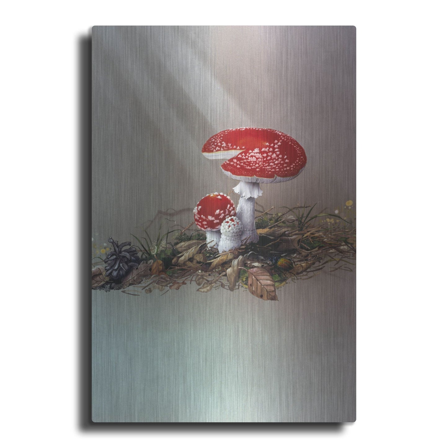 Luxe Metal Art 'Mushrooms' by Harro Maass, Metal Wall Art