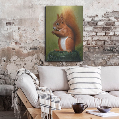 Luxe Metal Art 'Red Squirrel' by Harro Maass, Metal Wall Art,24x36