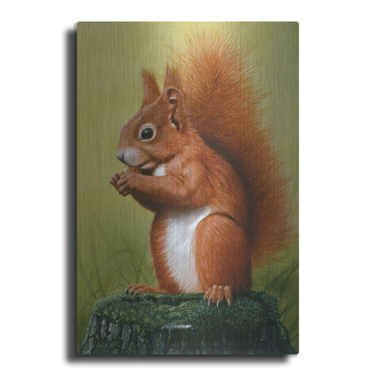 Luxe Metal Art 'Red Squirrel' by Harro Maass, Metal Wall Art