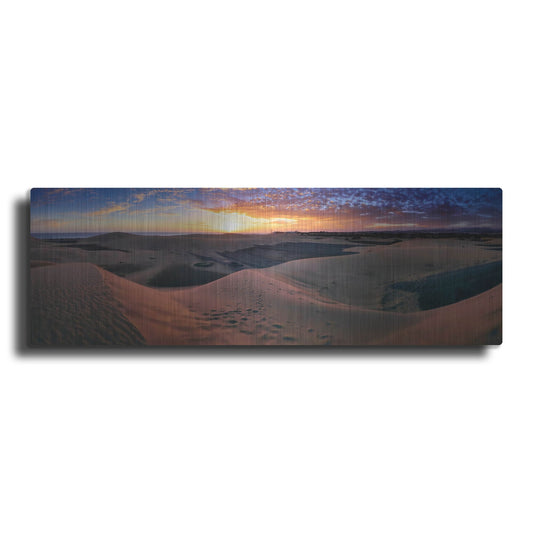 Luxe Metal Art 'Panorama Maspalomas Dunes' by Istvan Nagy, Metal Wall Art