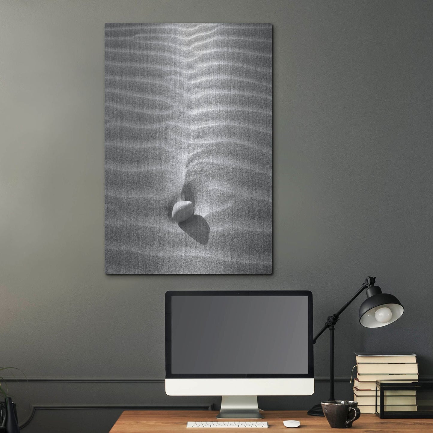 Luxe Metal Art 'Sand Wind and Light No 2' by Istvan Nagy, Metal Wall Art,24x36