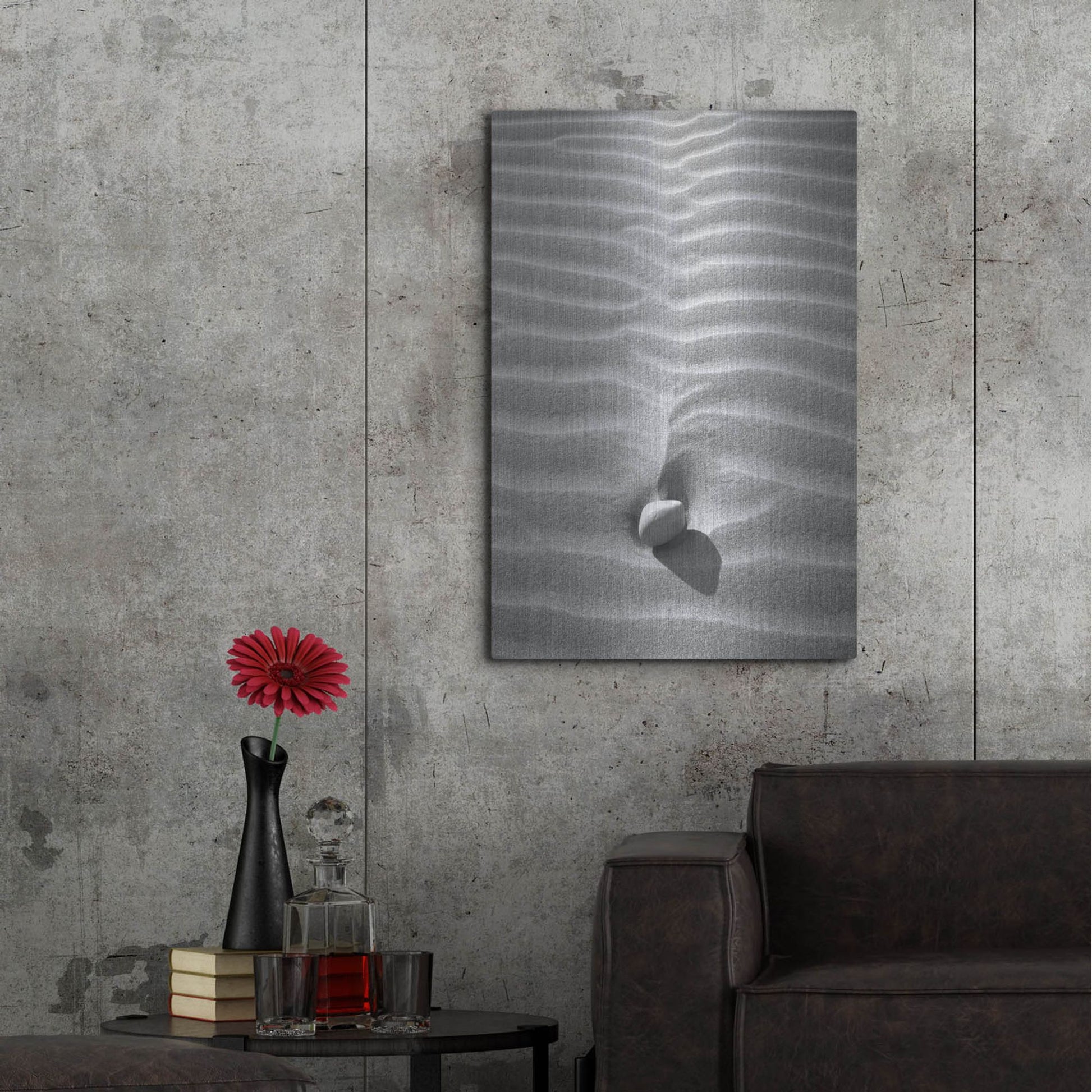 Luxe Metal Art 'Sand Wind and Light No 2' by Istvan Nagy, Metal Wall Art,24x36