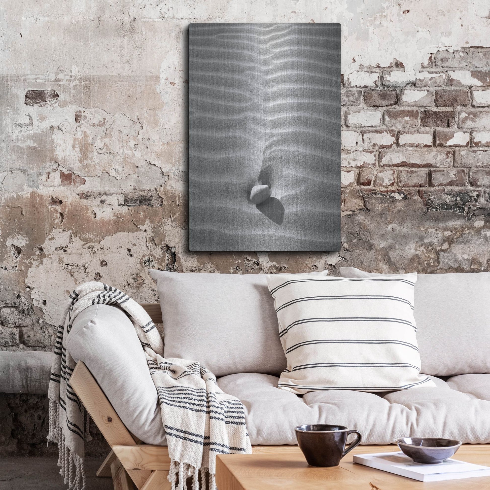 Luxe Metal Art 'Sand Wind and Light No 2' by Istvan Nagy, Metal Wall Art,24x36