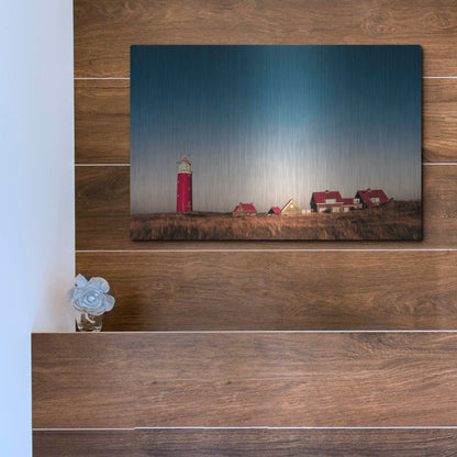 Luxe Metal Art 'Texel Lighthouse' by Istvan Nagy, Metal Wall Art,16x12