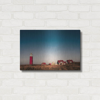 Luxe Metal Art 'Texel Lighthouse' by Istvan Nagy, Metal Wall Art,24x16