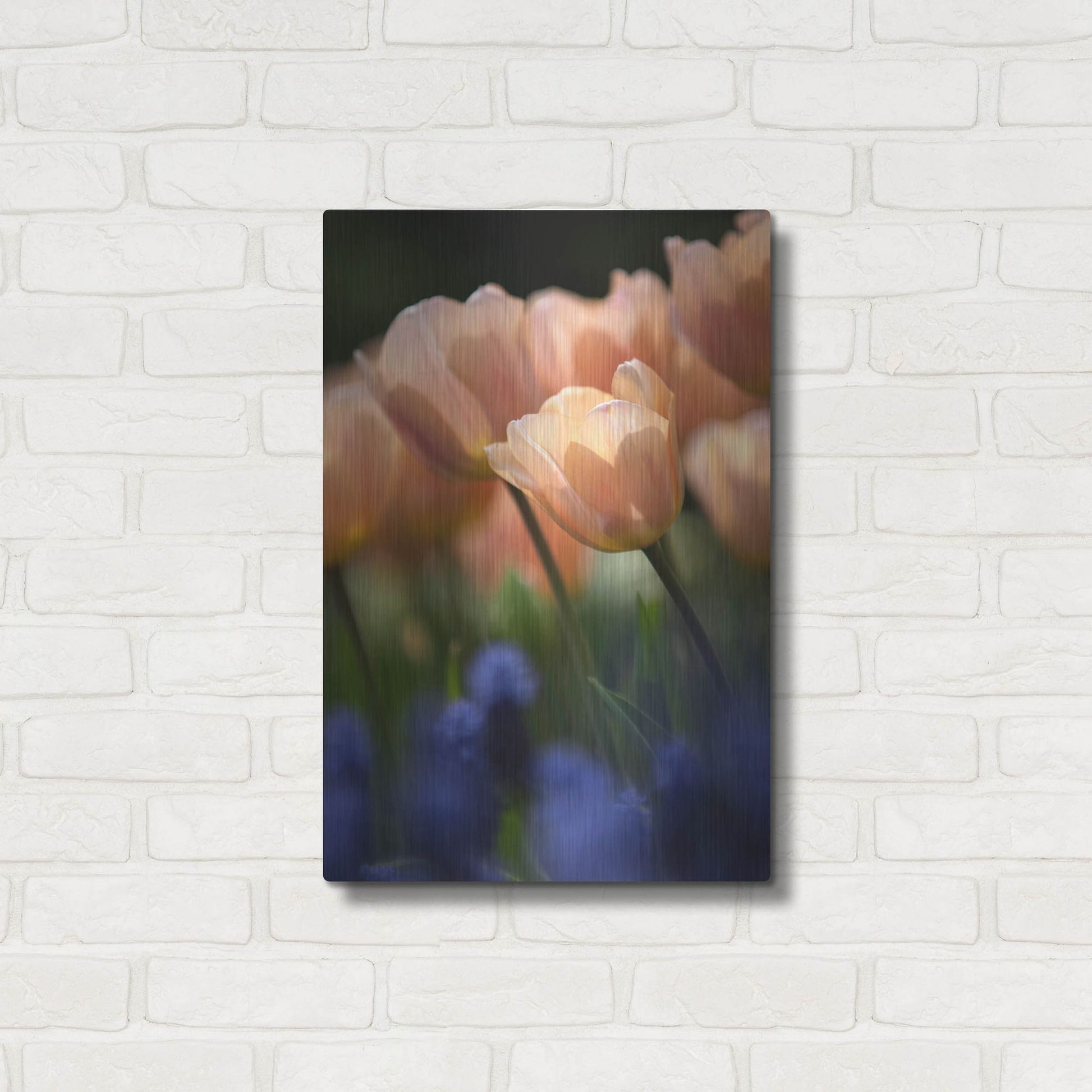 Luxe Metal Art 'Tulip No 1' by Istvan Nagy, Metal Wall Art,16x24