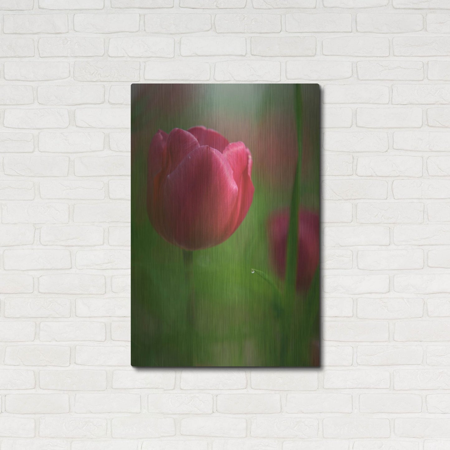 Luxe Metal Art 'Tulip No 2' by Istvan Nagy, Metal Wall Art,24x36