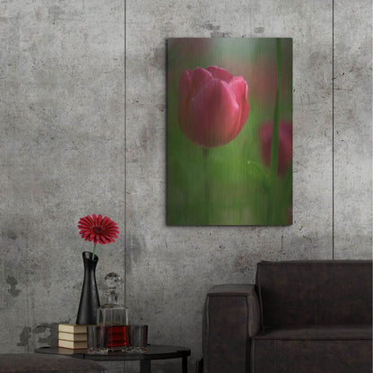 Luxe Metal Art 'Tulip No 2' by Istvan Nagy, Metal Wall Art,24x36