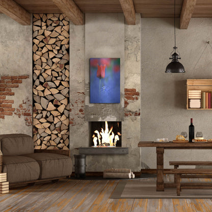 Luxe Metal Art 'Tulip No 3' by Istvan Nagy, Metal Wall Art,24x36