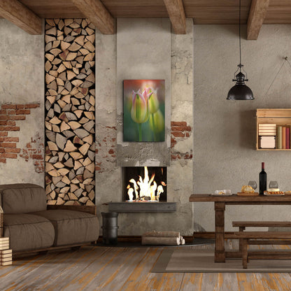 Luxe Metal Art 'Tulip No 4' by Istvan Nagy, Metal Wall Art,24x36