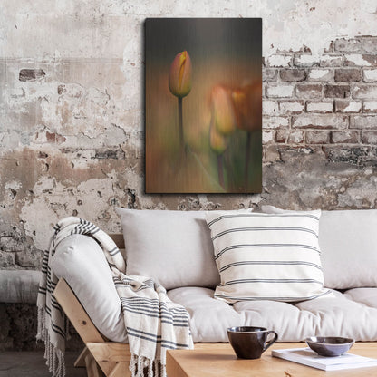 Luxe Metal Art 'Tulip No 5' by Istvan Nagy, Metal Wall Art,24x36