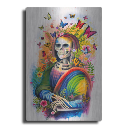 Luxe Metal Art 'Mona Lisa Bones' by Ivan Negrete, Metal Wall Art