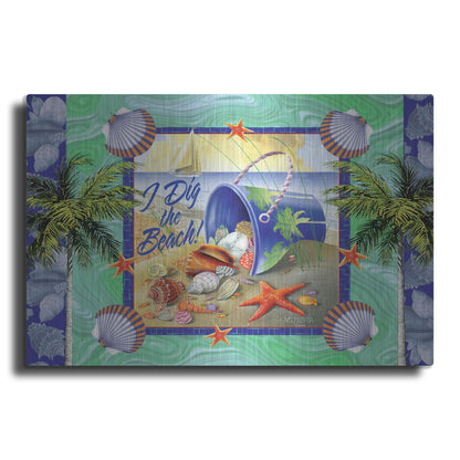 Luxe Metal Art 'Shell Bucket' by James and Kathleen Mazzotta, Metal Wall Art