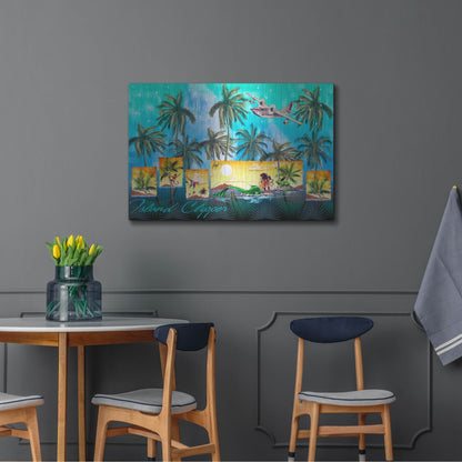 Luxe Metal Art 'Mermaid Clipper' by James Mazzotta, Metal Wall Art,36x24