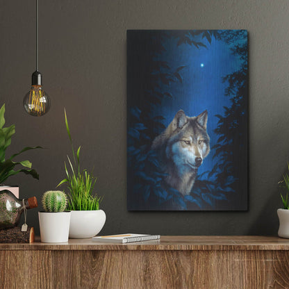 Luxe Metal Art 'Blue Forest' by Joh Naito, Metal Wall Art,12x16