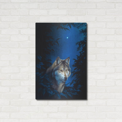 Luxe Metal Art 'Blue Forest' by Joh Naito, Metal Wall Art,24x36