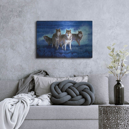 Luxe Metal Art 'Blue Legend' by Joh Naito, Metal Wall Art,36x24