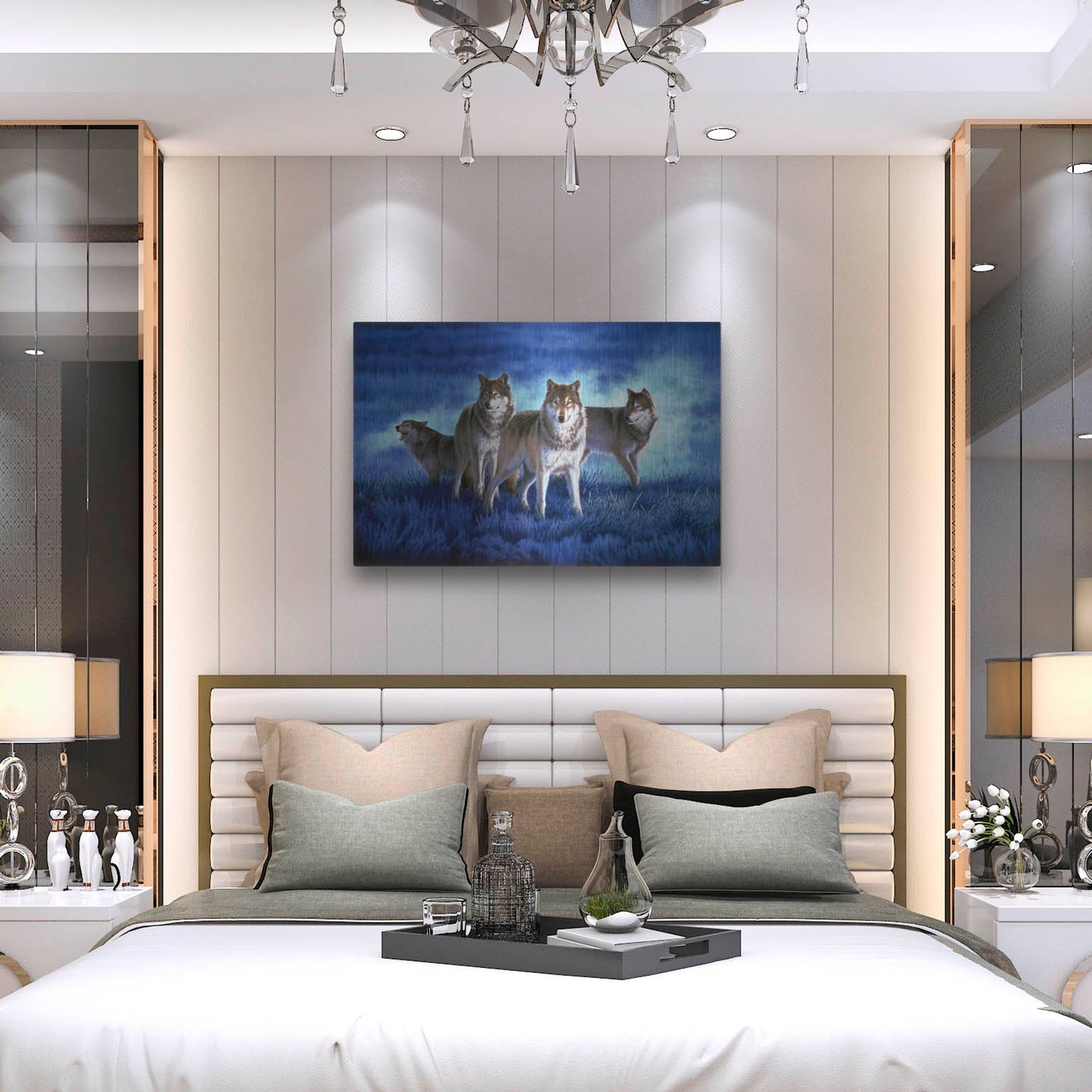 Luxe Metal Art 'Blue Legend' by Joh Naito, Metal Wall Art,36x24