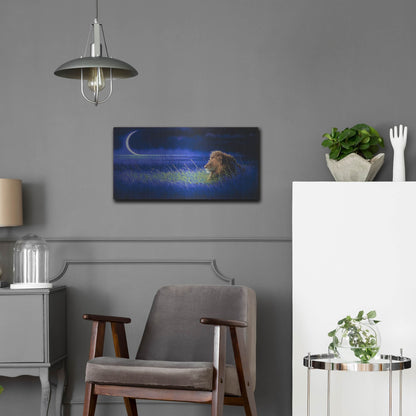 Luxe Metal Art 'Crescent' by Joh Naito, Metal Wall Art,24x12