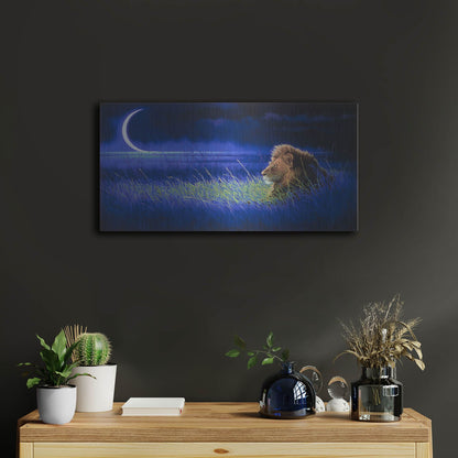 Luxe Metal Art 'Crescent' by Joh Naito, Metal Wall Art,24x12