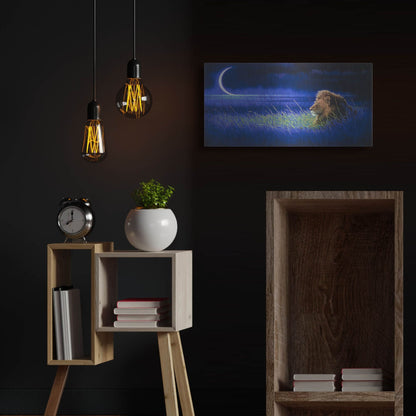 Luxe Metal Art 'Crescent' by Joh Naito, Metal Wall Art,24x12