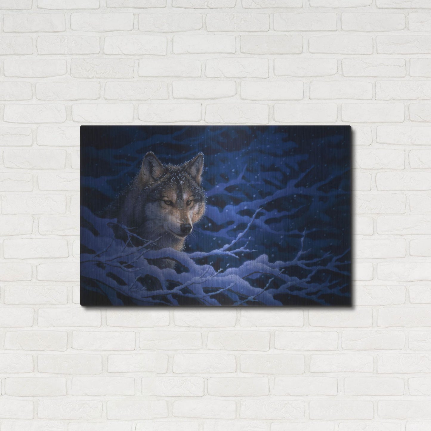 Luxe Metal Art 'Deep Blue' by Joh Naito, Metal Wall Art,36x24