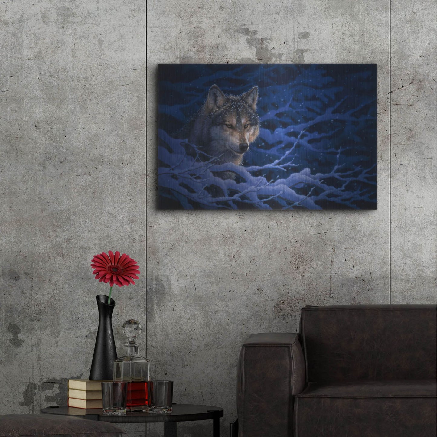 Luxe Metal Art 'Deep Blue' by Joh Naito, Metal Wall Art,36x24