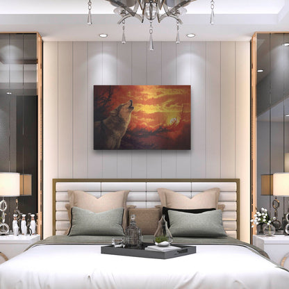 Luxe Metal Art 'Evening Glow' by Joh Naito, Metal Wall Art,36x24