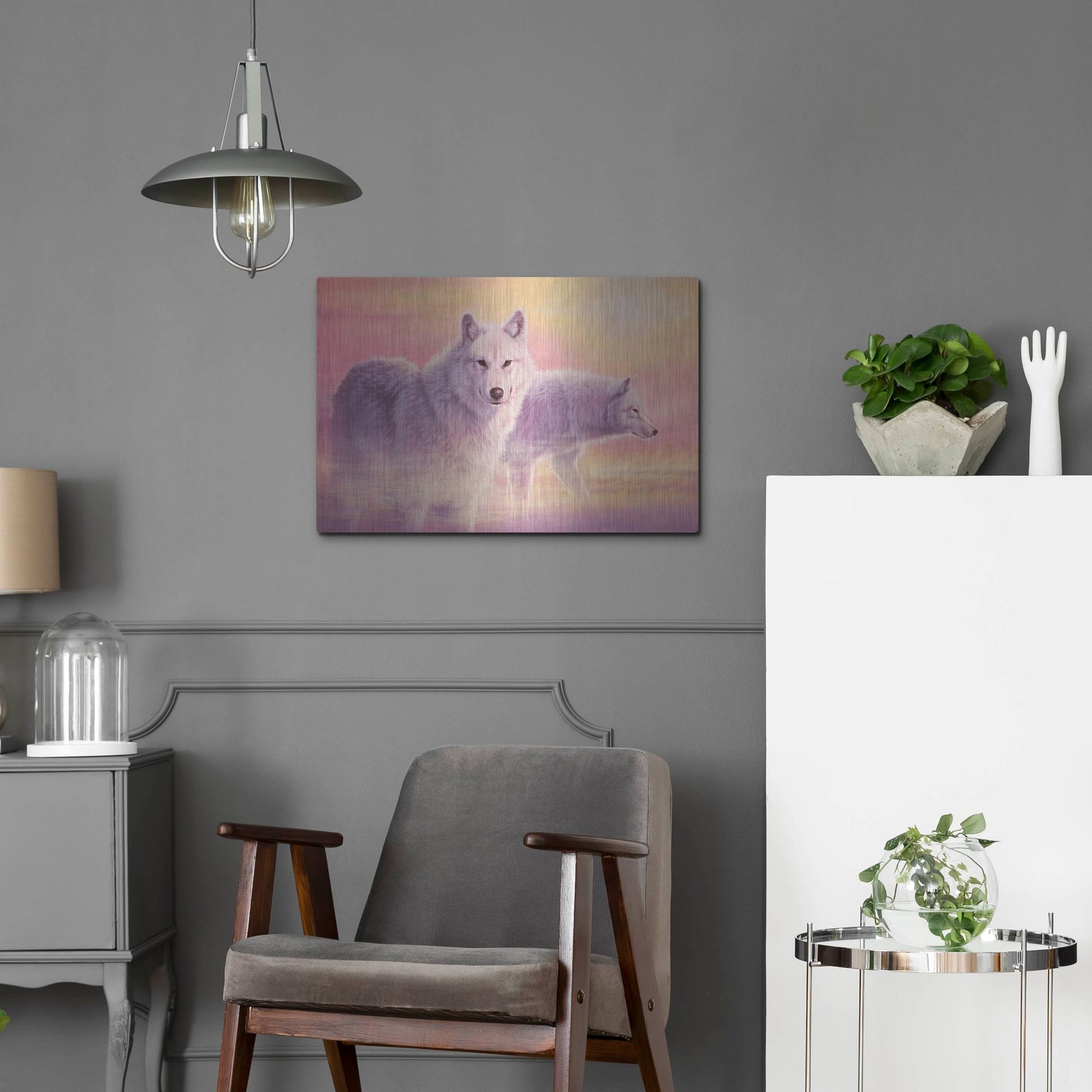 Luxe Metal Art 'Grace' by Joh Naito, Metal Wall Art,24x16