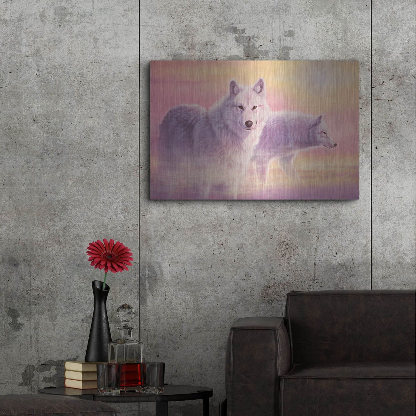 Luxe Metal Art 'Grace' by Joh Naito, Metal Wall Art,36x24