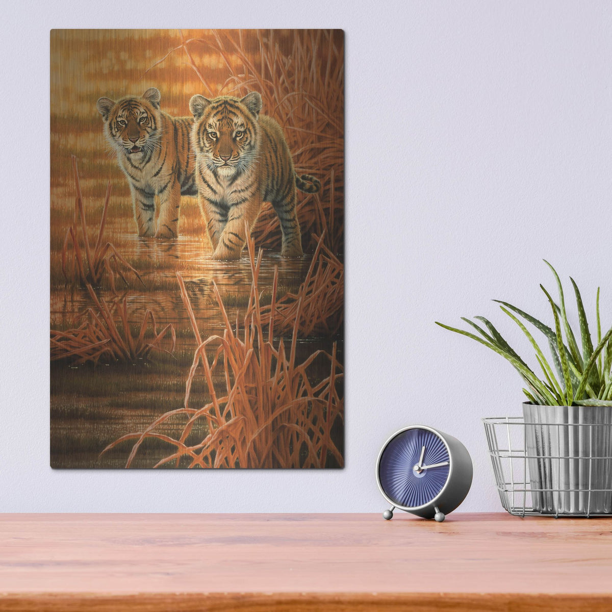 Luxe Metal Art 'In The Morning Sun' by Joh Naito, Metal Wall Art,12x16