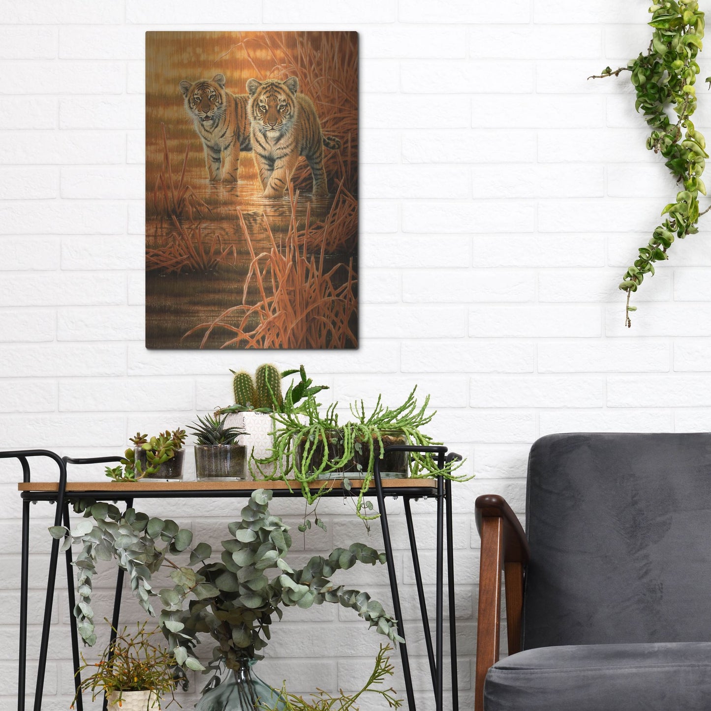 Luxe Metal Art 'In The Morning Sun' by Joh Naito, Metal Wall Art,12x16