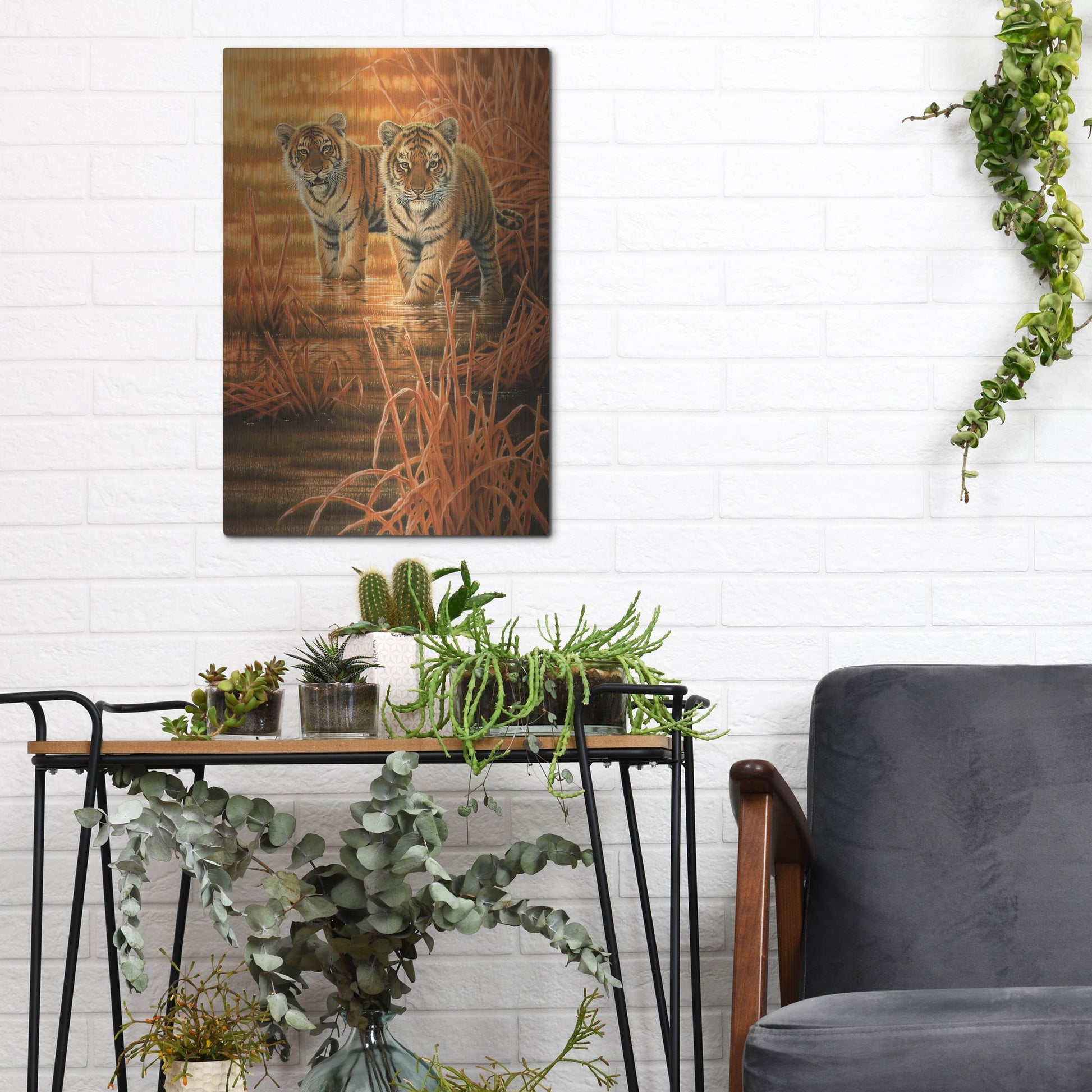 Luxe Metal Art 'In The Morning Sun' by Joh Naito, Metal Wall Art,12x16