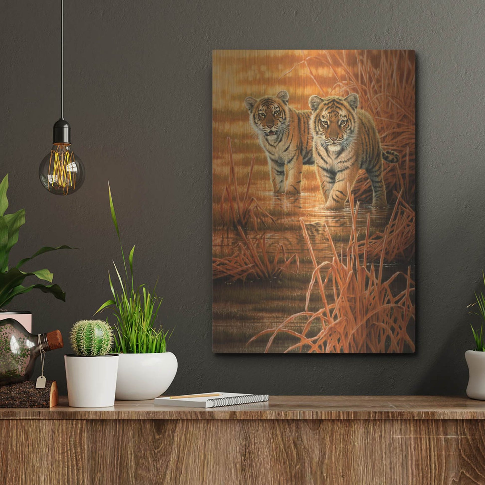 Luxe Metal Art 'In The Morning Sun' by Joh Naito, Metal Wall Art,12x16