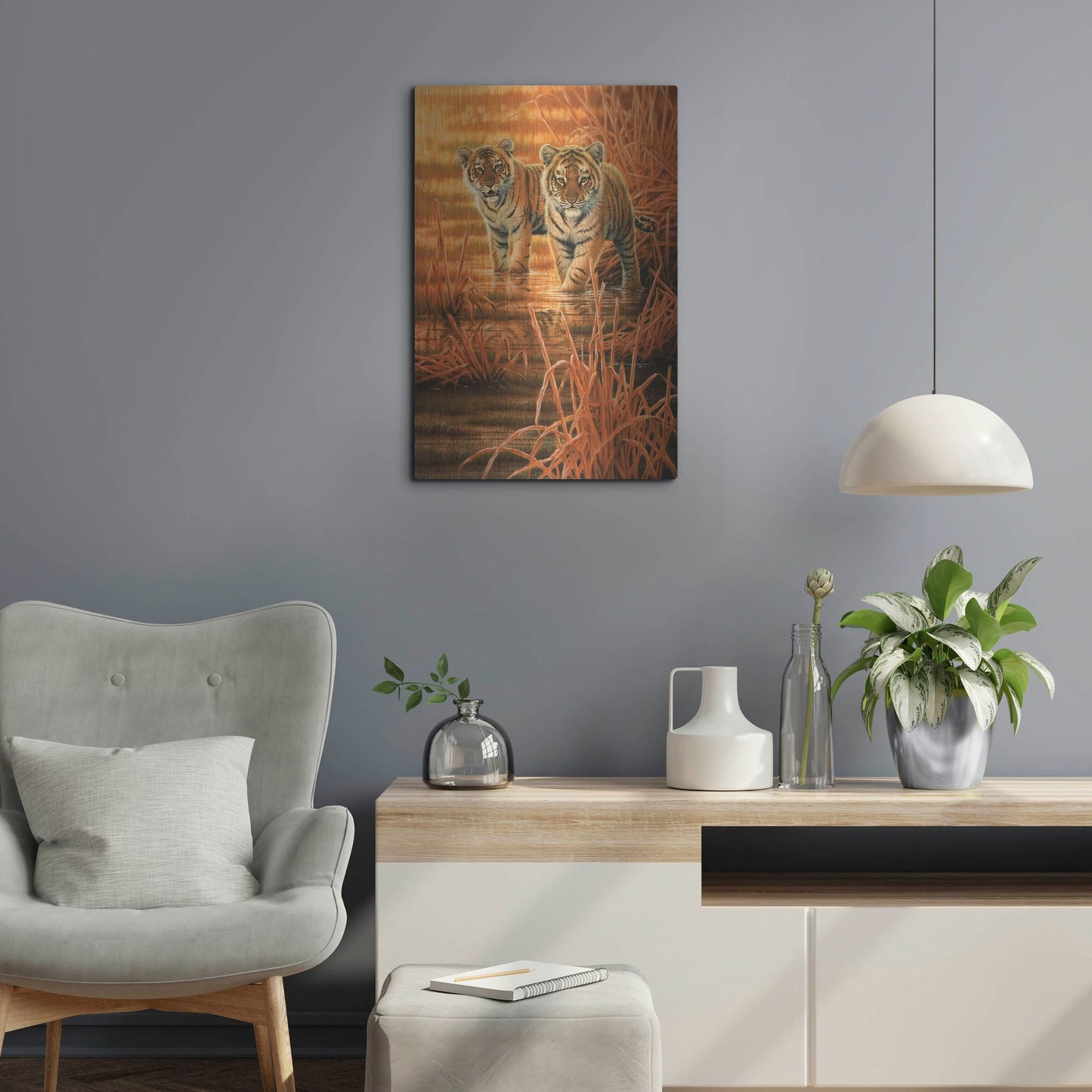 Luxe Metal Art 'In The Morning Sun' by Joh Naito, Metal Wall Art,16x24