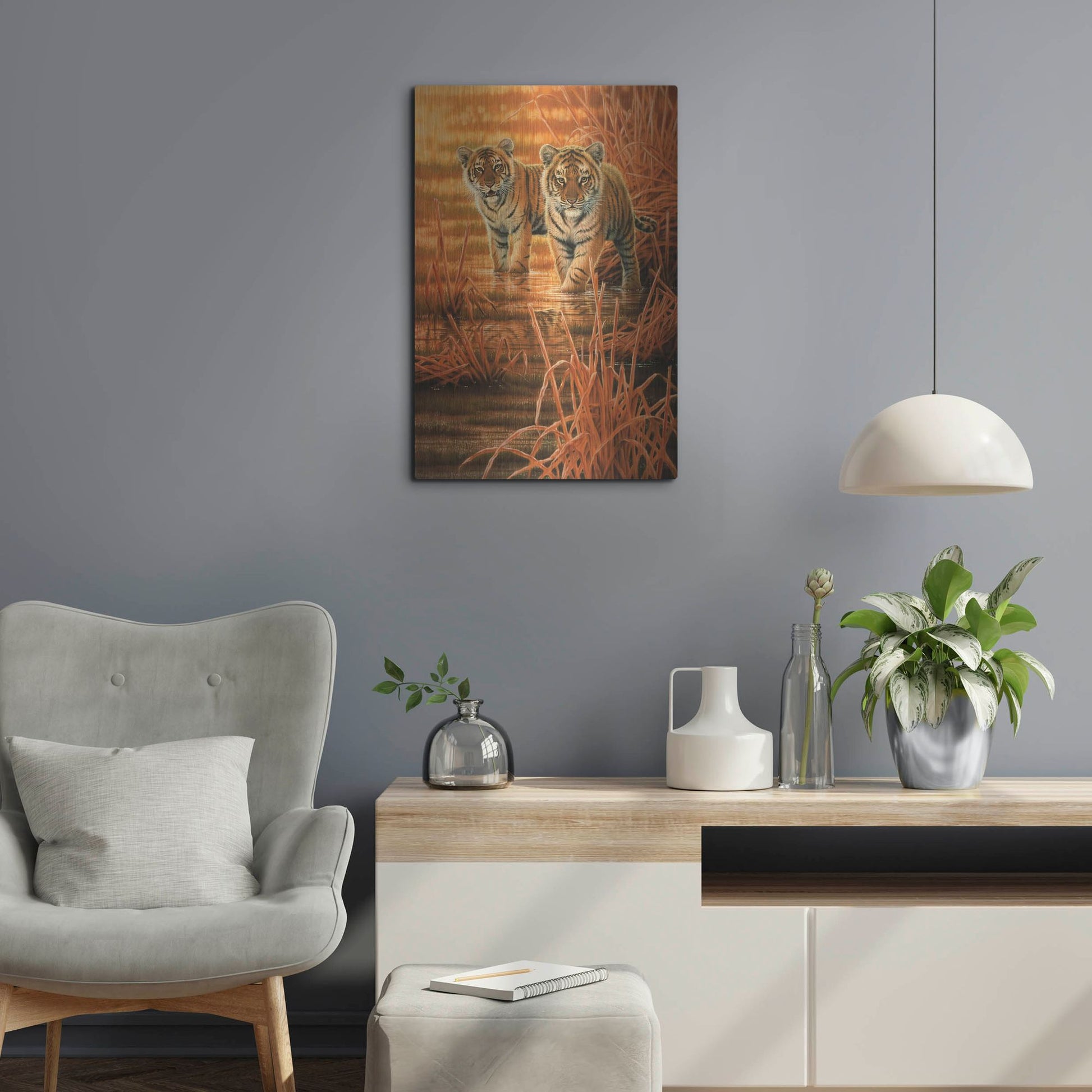 Luxe Metal Art 'In The Morning Sun' by Joh Naito, Metal Wall Art,16x24