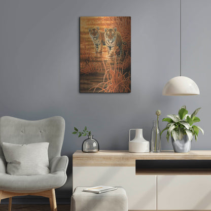 Luxe Metal Art 'In The Morning Sun' by Joh Naito, Metal Wall Art,16x24