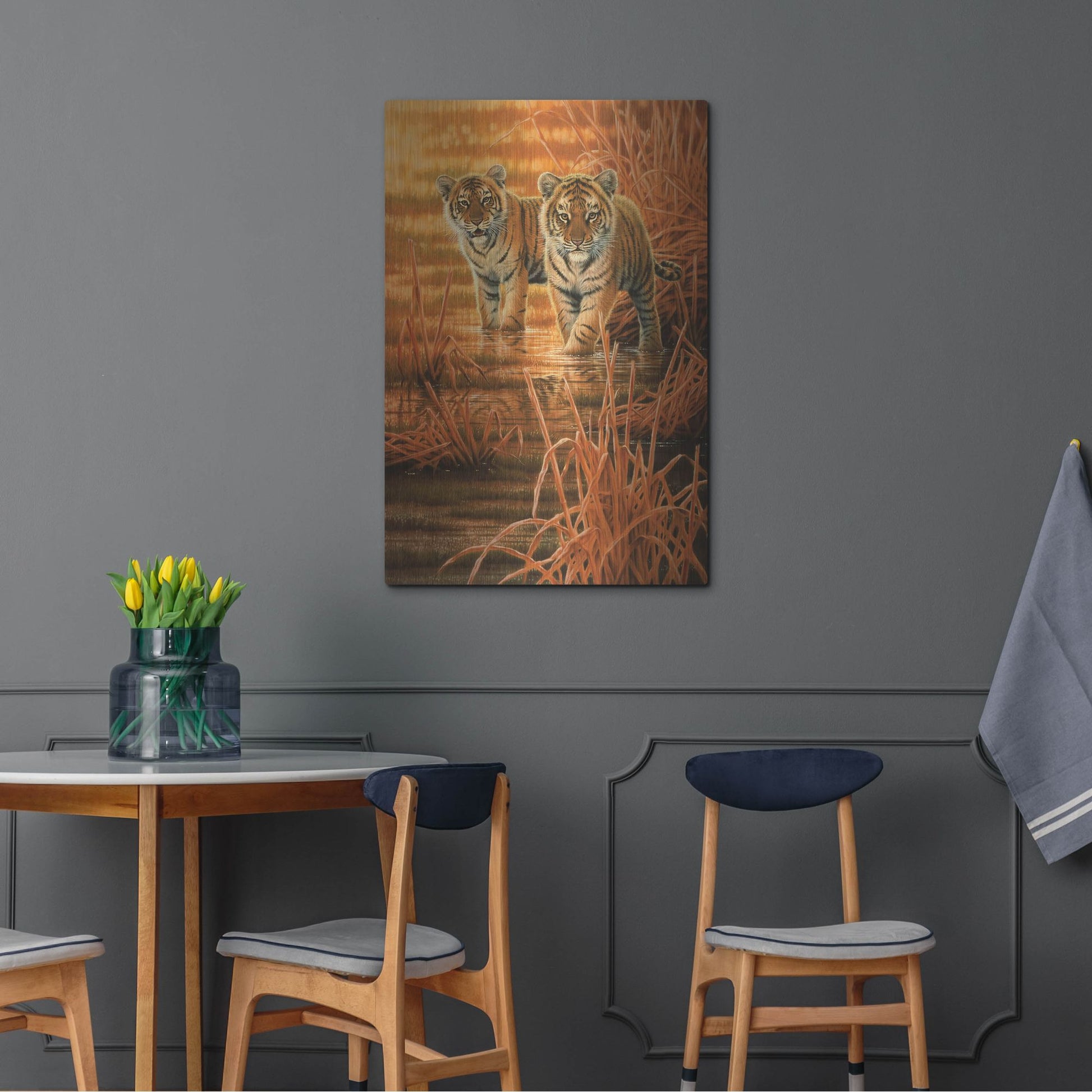 Luxe Metal Art 'In The Morning Sun' by Joh Naito, Metal Wall Art,24x36