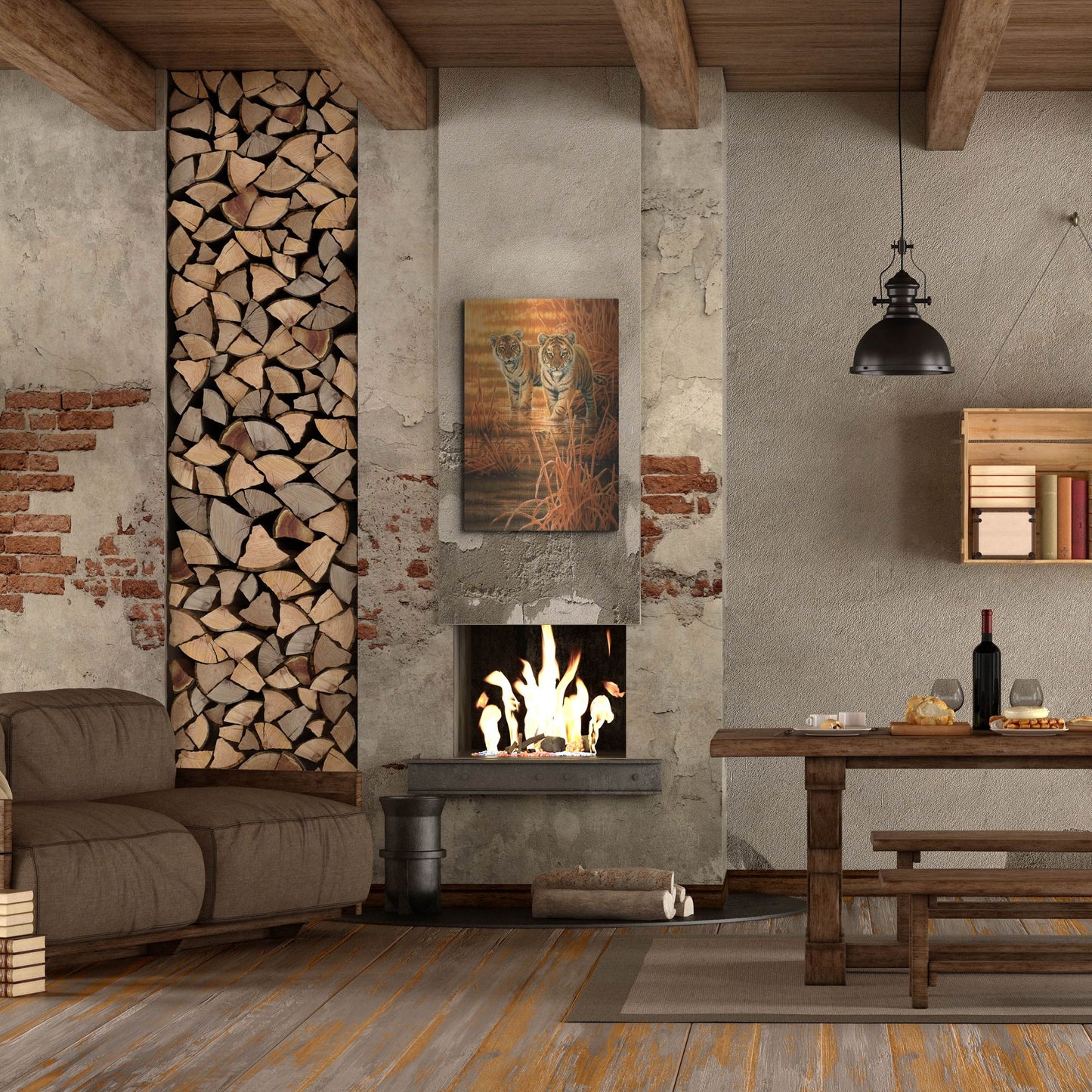 Luxe Metal Art 'In The Morning Sun' by Joh Naito, Metal Wall Art,24x36