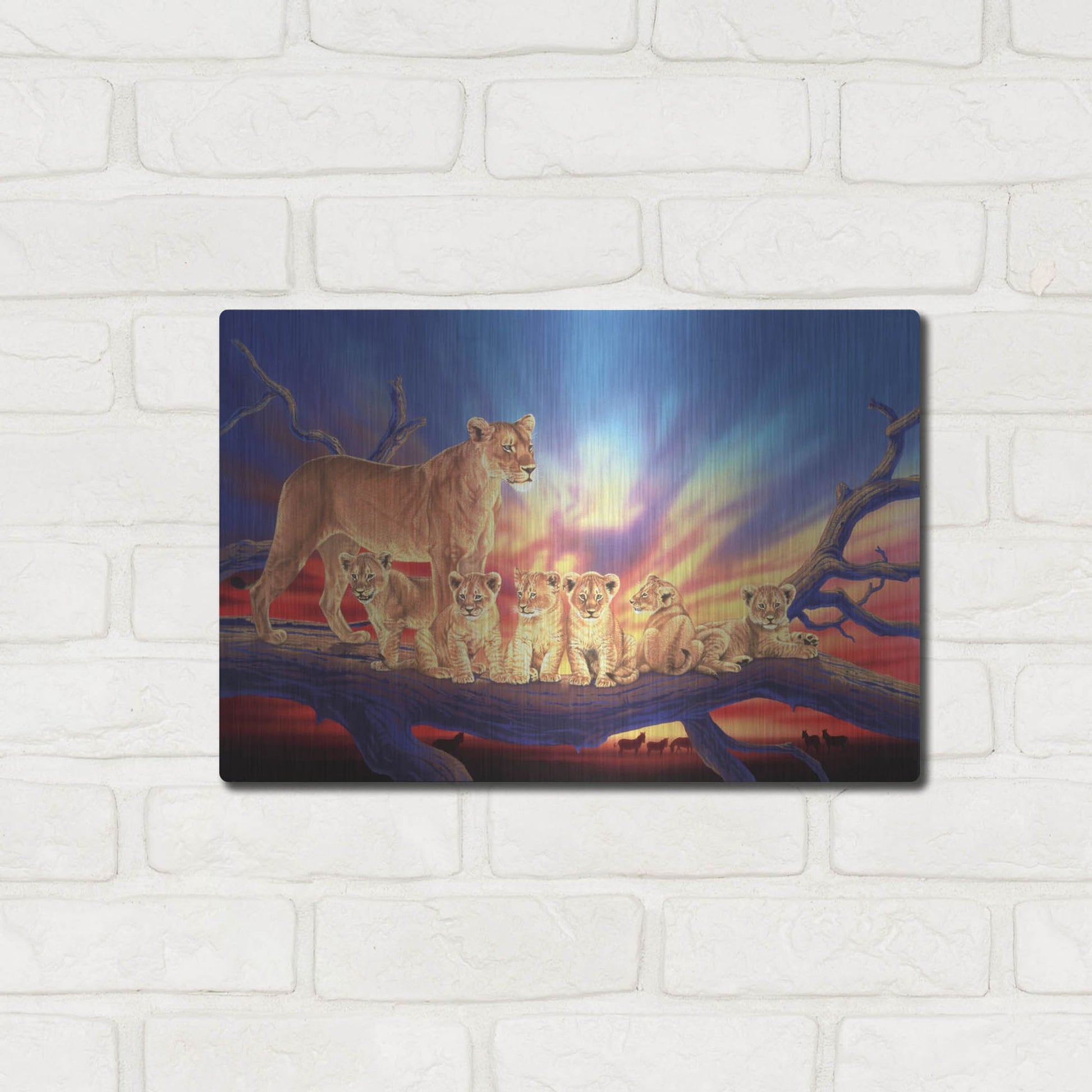 Luxe Metal Art 'Innocence' by Joh Naito, Metal Wall Art,16x12