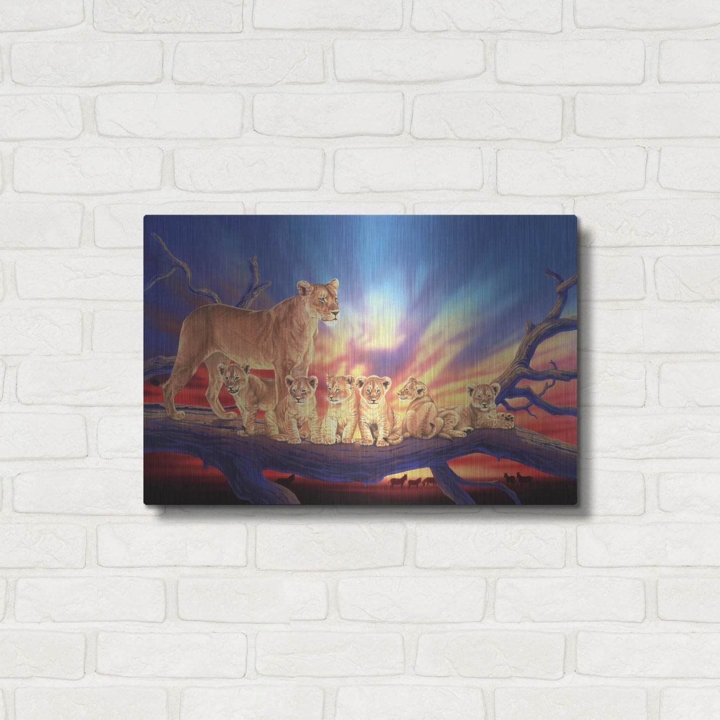 Luxe Metal Art 'Innocence' by Joh Naito, Metal Wall Art,24x16