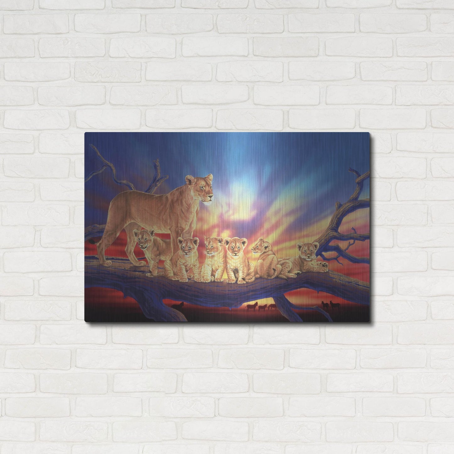 Luxe Metal Art 'Innocence' by Joh Naito, Metal Wall Art,36x24