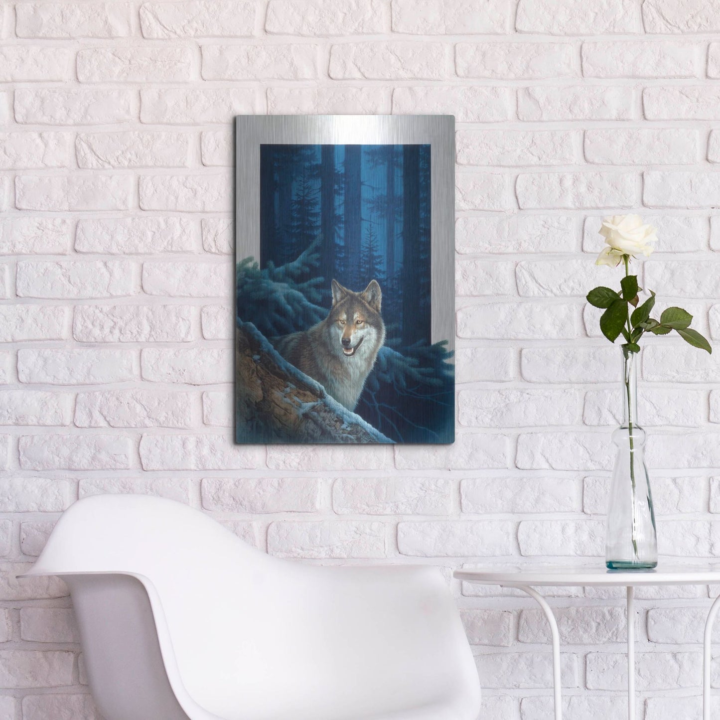 Luxe Metal Art 'Invitation' by Joh Naito, Metal Wall Art,16x24